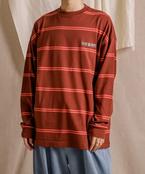 セール Adoon Plain ボーダーロンt Tシャツ カットソー Adoon Plain アドーンプレーン のファッション通販 Zozotown