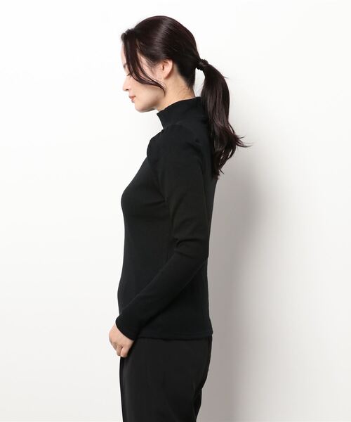 FREE'S MART（フリーズマート）の「三角テレコハイネックパフスリーブカットソー（Tシャツ/カットソー・レディース・ホワイト/ブラック/パープル/ブラウン・FREE）」の11枚目の写真