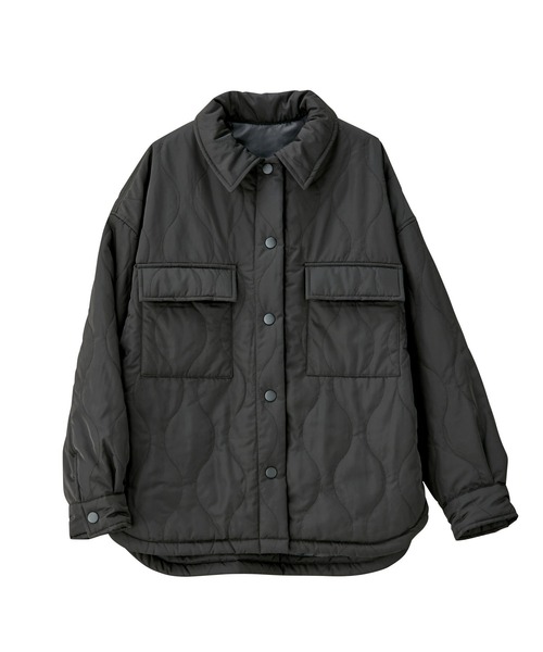 GeeRA（ジーラ）の「キルティングＣＰＯブルゾン（ブルゾン・レディース・ブラック/アイボリー/ライトカーキ・MEDIUM）」の12枚目の写真