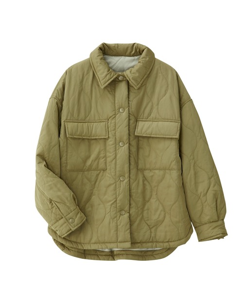 GeeRA（ジーラ）の「キルティングＣＰＯブルゾン（ブルゾン・レディース・ブラック/アイボリー/ライトカーキ・MEDIUM）」の13枚目の写真