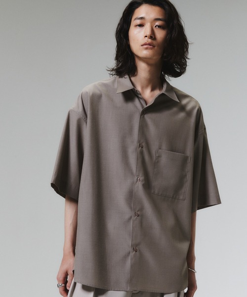 WYM LIDNM（ウィム バイ リドム）の「半袖シャツ（シャツ/ブラウス・メンズ・グレー・S）」の10枚目の写真