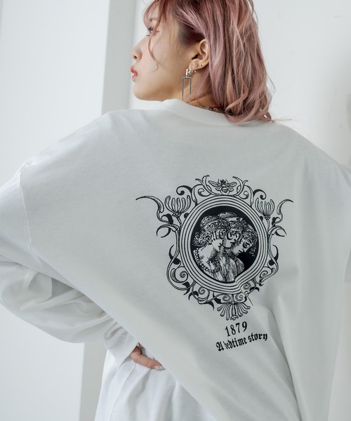 RASVOA(ラスボア)の「Bee ロンT(Tシャツ/カットソー・レディース・ブラック/オフホワイト・FREE)」の2枚目の写真