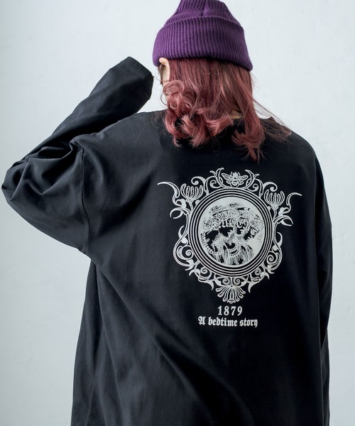 RASVOA(ラスボア)の「Bee ロンT(Tシャツ/カットソー・レディース・ブラック/オフホワイト・FREE)」の1枚目の写真