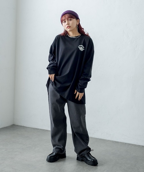 RASVOA(ラスボア)の「Bee ロンT(Tシャツ/カットソー・レディース・ブラック/オフホワイト・FREE)」の9枚目の写真