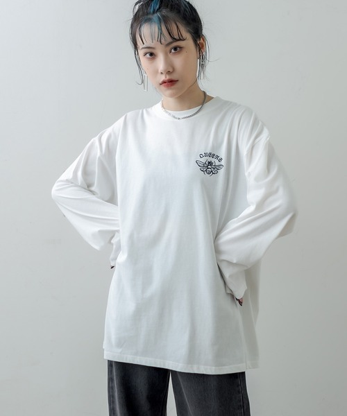 RASVOA(ラスボア)の「Bee ロンT(Tシャツ/カットソー・レディース・ブラック/オフホワイト・FREE)」の13枚目の写真