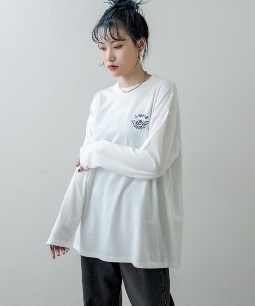 RASVOA(ラスボア)の「Bee ロンT(Tシャツ/カットソー・レディース・ブラック/オフホワイト・FREE)」の14枚目の写真