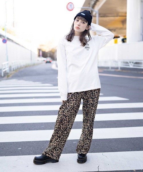 X-girl（エックスガール）の「STRIPED KNIT CAP（ニットキャップ/ビーニー・レディース・マルチ/ブラック/ブルー・ONE SIZE）」の16枚目の写真