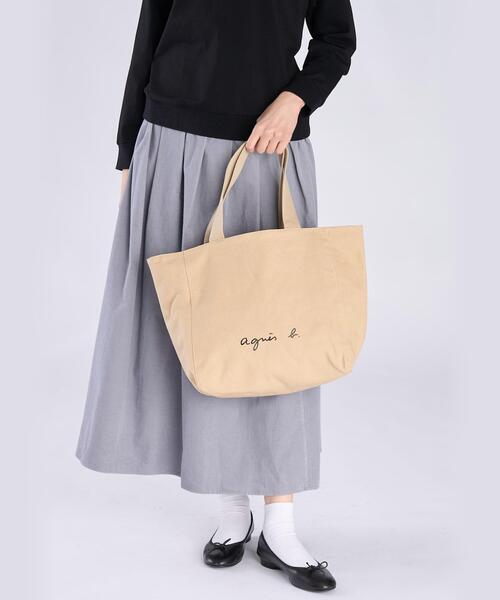 agnes b.（アニエスベー）の「WEB限定 ロゴトートバッグ GO03－01（トートバッグ・レディース・ベージュ・FREE）」の10枚目の写真