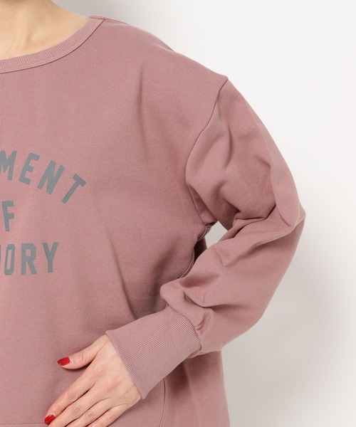 mysty woman（ミスティウーマン）の「アーチカレッジロゴスウェット 267457（スウェット・レディース・オフホワイト/杢グレー/ネイビー/ピンク・FREE）」の18枚目の写真