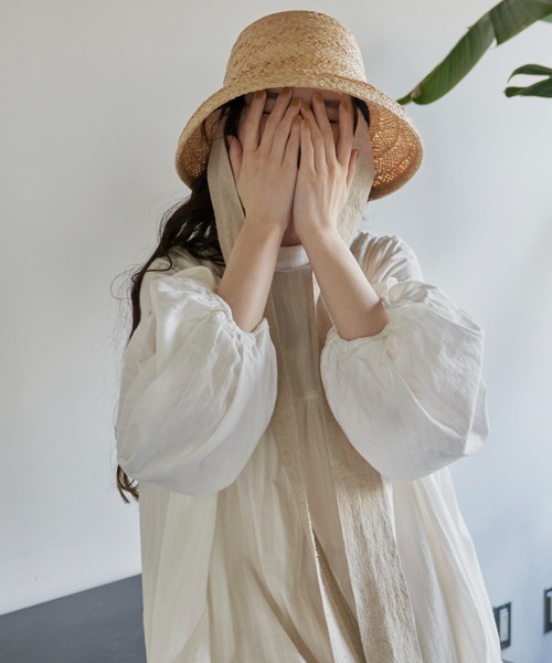 Libra Cue（リブラ キュー）の「ドビーストライプチャーチドレス（ワンピース・レディース・アイボリー/レッド/ブラック・FREE）」の16枚目の写真