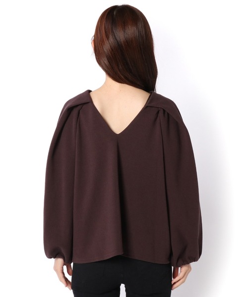 ONEME(ワンム)の「【 ONEME 】 セーラーカラーボリュームトップス(Tシャツ/カットソー・レディース・ブラウン・FREE)」の10枚目の写真