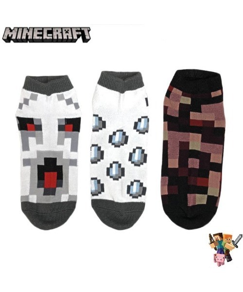 ability(アビリティ)の「Minecraft マインクラフトソックス / Quarters ダイヤのフル装備 ゾンビピッグマン 金の剣 ガスト 卵 ネザーラック 6 Pack1set MF034BQSGL 2パックセット マイクラ(ソックス/靴下・メンズ・マルチ・SMALL/LARGE)」の8枚目の写真