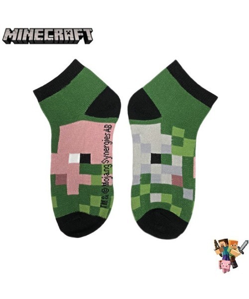 ability(アビリティ)の「Minecraft マインクラフトソックス / Quarters ダイヤのフル装備 ゾンビピッグマン 金の剣 ガスト 卵 ネザーラック 6 Pack1set MF034BQSGL 2パックセット マイクラ(ソックス/靴下・メンズ・マルチ・SMALL/LARGE)」の10枚目の写真