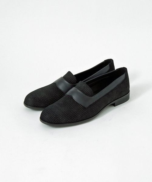 alfredoBANNISTER(アルフレッドバニスター)の「【ALL IN ONE PRODUCTS】型押し オペラシューズ / スリッポン / ローファー(ローファー・メンズ・グレー/ブラック系その他・44/40/39/41/42/43)」の10枚目の写真