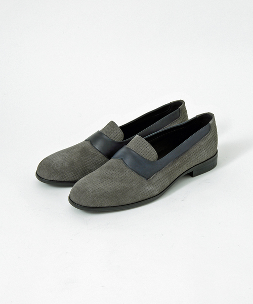 alfredoBANNISTER(アルフレッドバニスター)の「【ALL IN ONE PRODUCTS】型押し オペラシューズ / スリッポン / ローファー(ローファー・メンズ・グレー/ブラック系その他・44/40/39/41/42/43)」の11枚目の写真