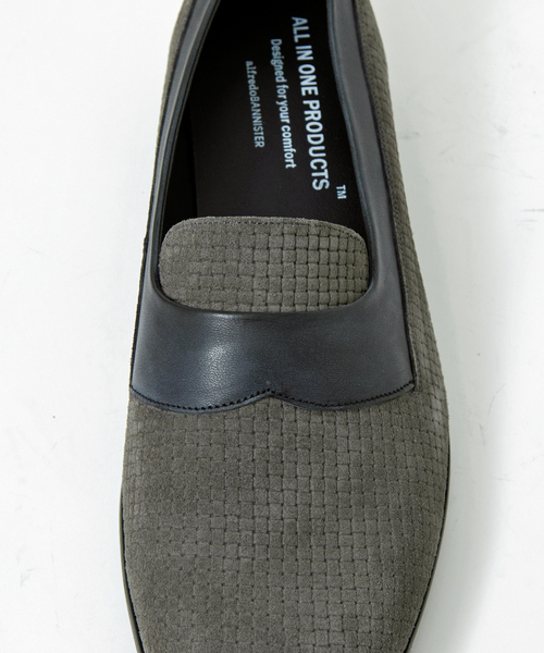 alfredoBANNISTER(アルフレッドバニスター)の「【ALL IN ONE PRODUCTS】型押し オペラシューズ / スリッポン / ローファー(ローファー・メンズ・グレー/ブラック系その他・44/40/39/41/42/43)」の15枚目の写真