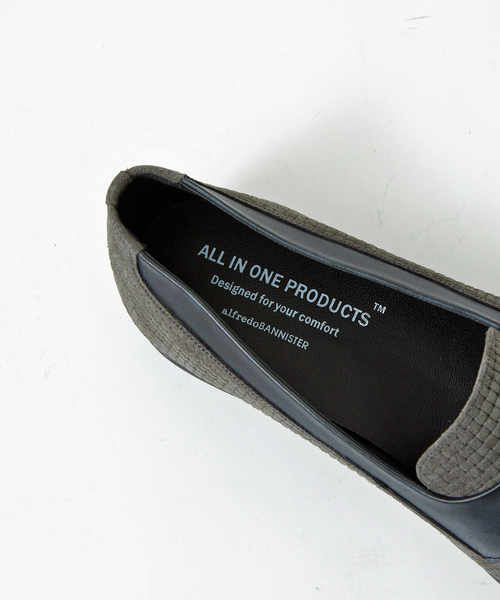 alfredoBANNISTER(アルフレッドバニスター)の「【ALL IN ONE PRODUCTS】型押し オペラシューズ / スリッポン / ローファー(ローファー・メンズ・グレー/ブラック系その他・44/40/39/41/42/43)」の18枚目の写真