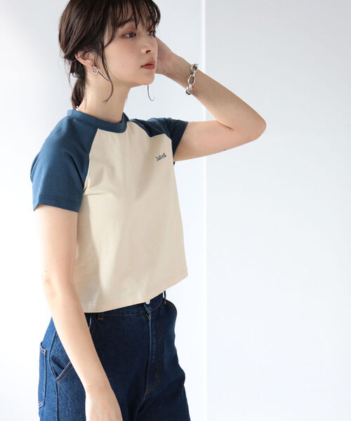 BeAMS DOT（ビームスドット）の「【WEB限定】BeAMS DOT / JUICED刺繍 ミニTシャツ（Tシャツ/カットソー・レディース・ネイビー/ピンク系その他2・ONE SIZE）」の15枚目の写真