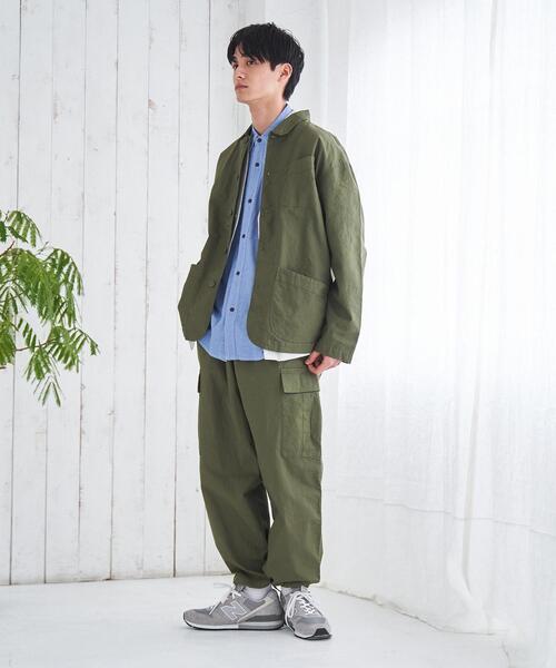 coen（コーエン）の「リップストップカバーオールジャケット