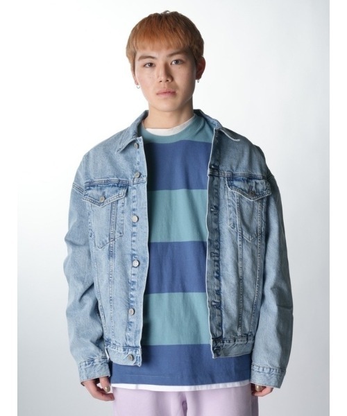 GAP（ギャップ）の「オーバーサイズ アイコンジャケット（デニムジャケット・メンズ・インディゴブルー・S/M/L/XL/XS）」の7枚目の写真