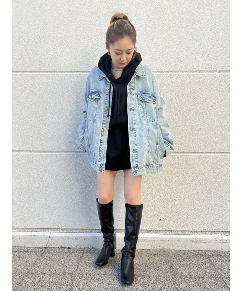 GAP（ギャップ）の「オーバーサイズ アイコンジャケット（デニムジャケット・メンズ・インディゴブルー・S/M/L/XL/XS）」の15枚目の写真