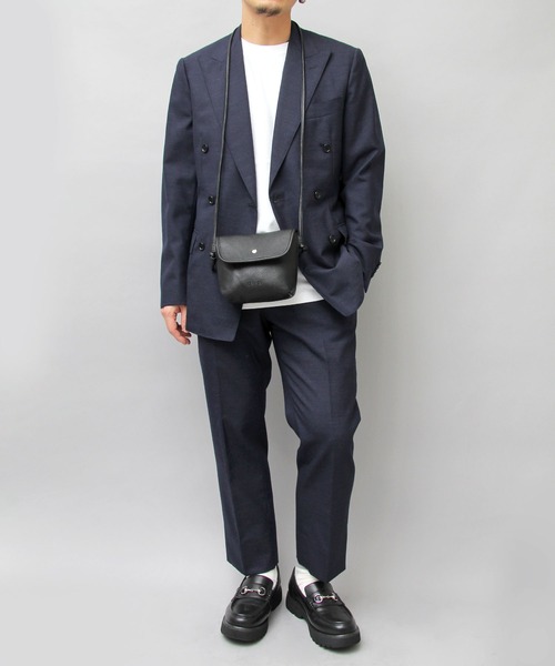 glabella（グラベラ）の「シボPU マイクロ フラップ ミニショルダーバッグ（ショルダーバッグ・メンズ・ブラック・FREE）」の12枚目の写真