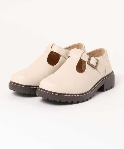 ehka sopo(エヘカソポ)の「Tストラップシューズ(その他シューズ・レディース・ブラック/ブラウン/オフホワイト/キャメル・SMALL/MEDIUM/LARGE)」の7枚目の写真