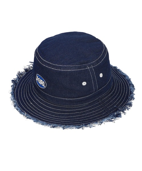 X-girl（エックスガール）の「OVAL LOGO BUCKET HAT（ハット・レディース・ブラック/ブラウン/ブルー・ONE SIZE）」の10枚目の写真