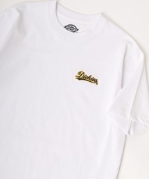 Dickies（ディッキーズ）の「Dickies/ディッキーズ オーバーサイズ カレッジ ミニロゴワッペン ワンポイント刺繍 半袖Tシャツ/レディース メンズ（Tシャツ/カットソー・メンズ）」