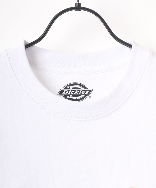 Dickies(ディッキーズ)の「Dickies/ディッキーズ オーバーサイズ カレッジ ミニロゴワッペン ワンポイント刺繍 半袖Tシャツ/レディース メンズ(Tシャツ/カットソー・メンズ・ホワイト/ブラック/ダークグリーン/サックスブルー/オートミール/スミクロ・M/L/XL)」の20枚目の写真