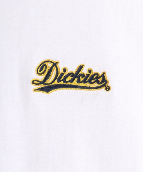 Dickies(ディッキーズ)の「Dickies/ディッキーズ オーバーサイズ カレッジ ミニロゴワッペン ワンポイント刺繍 半袖Tシャツ/レディース メンズ(Tシャツ/カットソー・メンズ・ホワイト/ブラック/ダークグリーン/サックスブルー/オートミール/スミクロ・M/L/XL)」の21枚目の写真