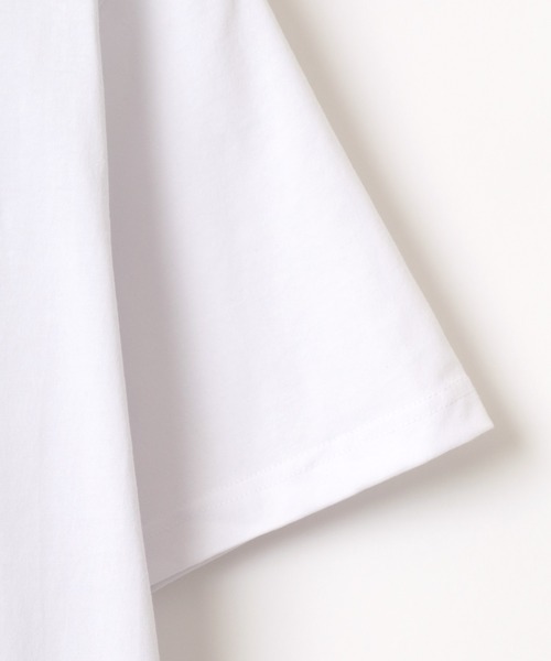 Dickies(ディッキーズ)の「Dickies/ディッキーズ オーバーサイズ カレッジ ミニロゴワッペン ワンポイント刺繍 半袖Tシャツ/レディース メンズ(Tシャツ/カットソー・メンズ・ホワイト/ブラック/ダークグリーン/サックスブルー/オートミール/スミクロ・M/L/XL)」の22枚目の写真