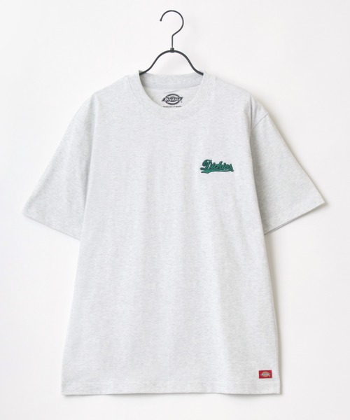 Dickies(ディッキーズ)の「Dickies/ディッキーズ オーバーサイズ カレッジ ミニロゴワッペン ワンポイント刺繍 半袖Tシャツ/レディース メンズ(Tシャツ/カットソー・メンズ・ホワイト/ブラック/ダークグリーン/サックスブルー/オートミール/スミクロ・M/L/XL)」の16枚目の写真