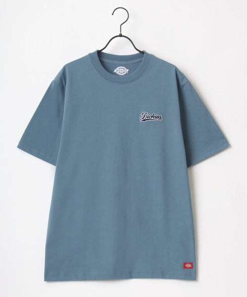 Dickies(ディッキーズ)の「Dickies/ディッキーズ オーバーサイズ カレッジ ミニロゴワッペン ワンポイント刺繍 半袖Tシャツ/レディース メンズ(Tシャツ/カットソー・メンズ・ホワイト/ブラック/ダークグリーン/サックスブルー/オートミール/スミクロ・M/L/XL)」の18枚目の写真