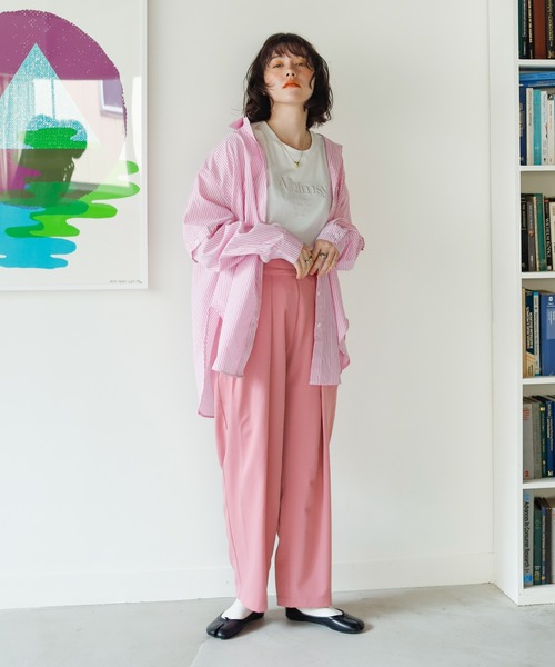 Birthday room（バースデイルーム）の「刺繍ロゴTシャツ（Tシャツ/カットソー・レディース・ホワイト/ピンク/ブルー・FREE）」の14枚目の写真