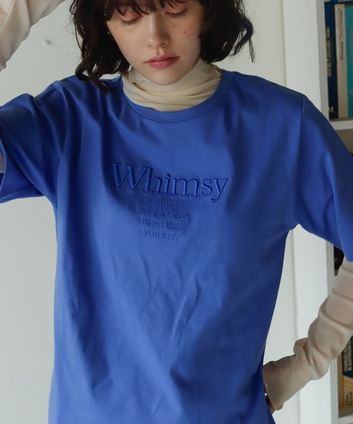 Birthday room（バースデイルーム）の「刺繍ロゴTシャツ（Tシャツ/カットソー・レディース・ホワイト/ピンク/ブルー・FREE）」の19枚目の写真