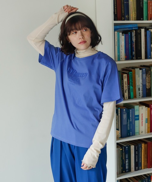 Birthday room（バースデイルーム）の「刺繍ロゴTシャツ（Tシャツ/カットソー・レディース・ホワイト/ピンク/ブルー・FREE）」の20枚目の写真