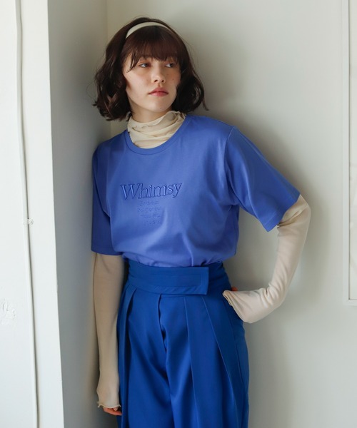 Birthday room（バースデイルーム）の「刺繍ロゴTシャツ（Tシャツ/カットソー・レディース・ホワイト/ピンク/ブルー・FREE）」の17枚目の写真