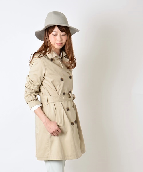 Khaju（カージュ）の「Khaju:ライナートレンチコート□（トレンチコート・レディース・ベージュ/ネイビー/ライトベージュ・38/36）」の2枚目の写真