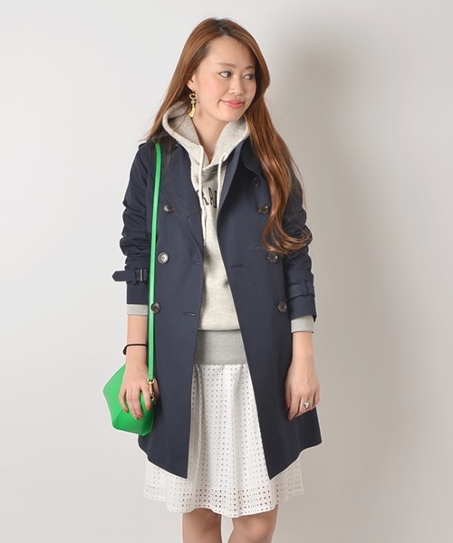 Khaju（カージュ）の「Khaju:ライナートレンチコート□（トレンチコート・レディース・ベージュ/ネイビー/ライトベージュ・38/36）」の3枚目の写真