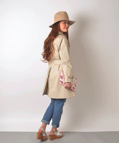 Khaju（カージュ）の「Khaju:ライナートレンチコート□（トレンチコート・レディース・ベージュ/ネイビー/ライトベージュ・38/36）」の8枚目の写真