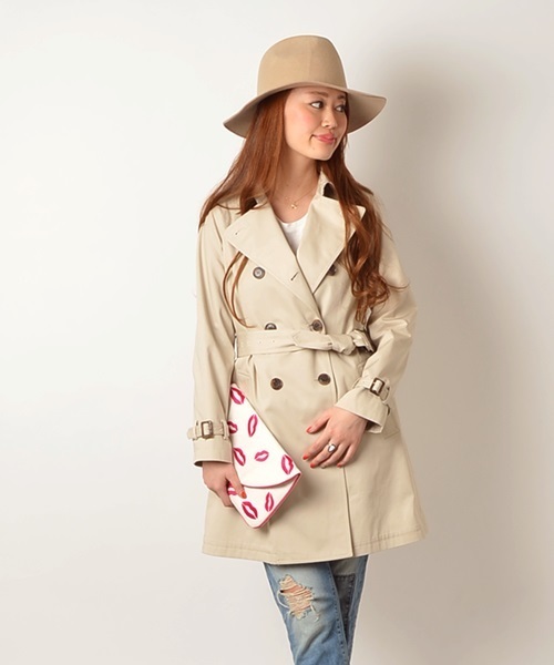 Khaju（カージュ）の「Khaju:ライナートレンチコート□（トレンチコート・レディース・ベージュ/ネイビー/ライトベージュ・38/36）」の11枚目の写真