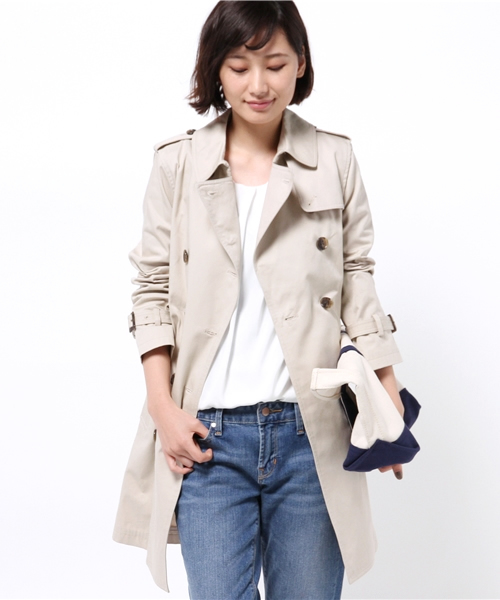 Khaju（カージュ）の「Khaju:ライナートレンチコート□（トレンチコート・レディース・ベージュ/ネイビー/ライトベージュ・38/36）」の13枚目の写真