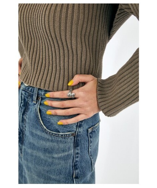 MOUSSY（マウジー）の「VINTAGE SPOON リング（リング・レディース・ゴールド/シルバー・FREE）」の2枚目の写真