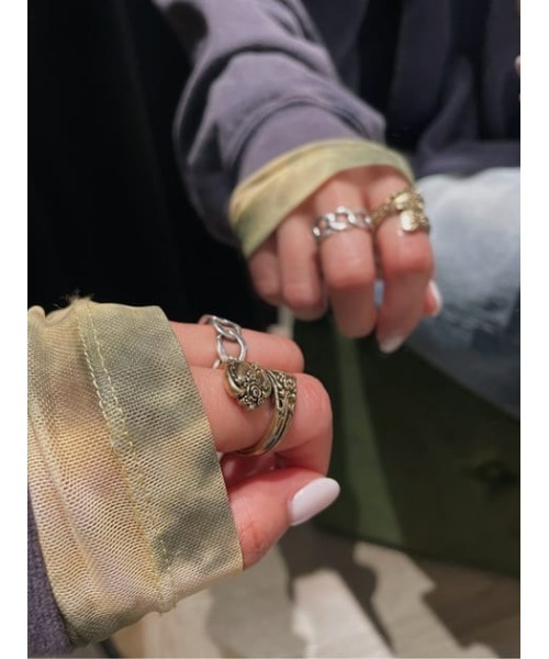 MOUSSY（マウジー）の「VINTAGE SPOON リング（リング・レディース・ゴールド/シルバー・FREE）」の13枚目の写真