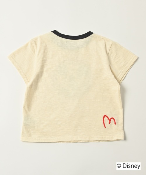 Disney（ディズニー）の「【Disney】ミッキーマウス/半袖Ｔシャツ（80～150cm）（Tシャツ/カットソー・キッズ・オレンジ/グリーン/オフホワイト/レッド・120/130/140/150/90/100/110/80/95）」の5枚目の写真