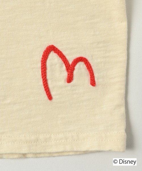 Disney（ディズニー）の「【Disney】ミッキーマウス/半袖Ｔシャツ（80～150cm）（Tシャツ/カットソー・キッズ・オレンジ/グリーン/オフホワイト/レッド・120/130/140/150/90/100/110/80/95）」の7枚目の写真