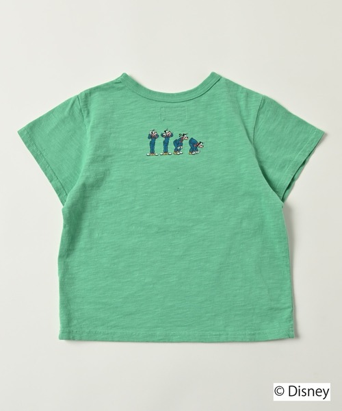 Disney（ディズニー）の「【Disney】ミッキーマウス/半袖Ｔシャツ（80～150cm）（Tシャツ/カットソー・キッズ・オレンジ/グリーン/オフホワイト/レッド・120/130/140/150/90/100/110/80/95）」の8枚目の写真