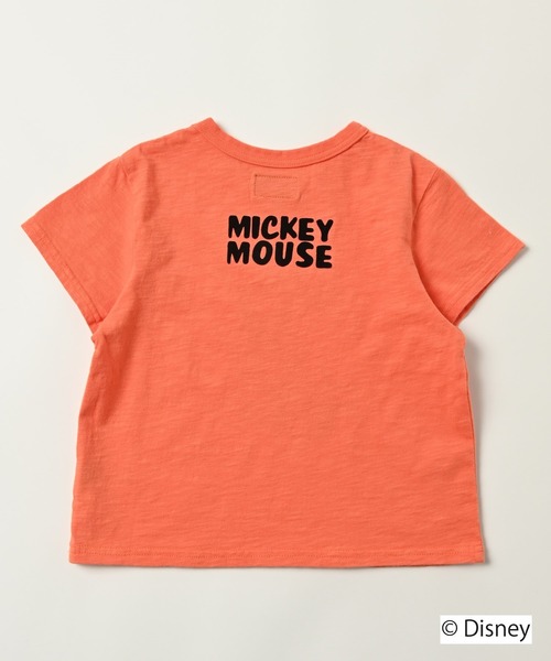 Disney（ディズニー）の「【Disney】ミッキーマウス/半袖Ｔシャツ（80～150cm）（Tシャツ/カットソー・キッズ・オレンジ/グリーン/オフホワイト/レッド・120/130/140/150/90/100/110/80/95）」の14枚目の写真