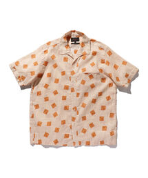 BEAMS PLUS | BEAMS PLUS / リネン プリント ショートスリーブ イタリアンカラー シャツ(シャツ/ブラウス)